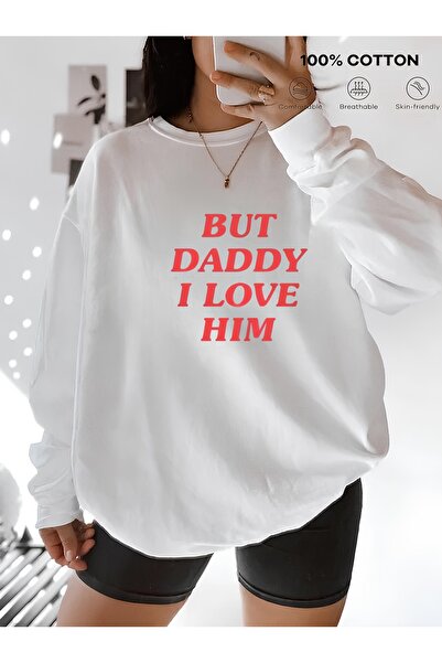 Jose Clothing سويت شيرت مطبوع بأكمام طويلة وقصة كبيرة الحجم