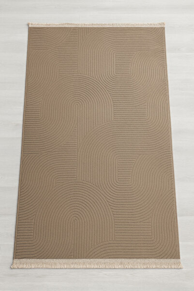 Merinos Rölyef Joy Düz Saçakl Kaymaz Taban Kesme Antre Halı Yollukvv