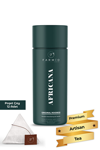 FARMİO Africana - Orijinal Roybos Çayı – 12 poşet – Portakal ve Vanilyalı
