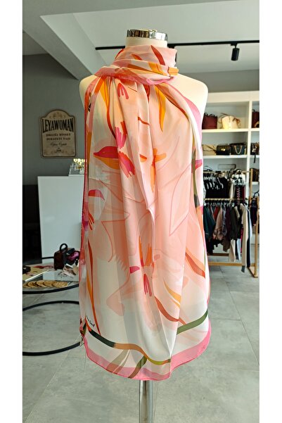 HAREM SCARF Fine Cotton Voile Shawl Pink Series