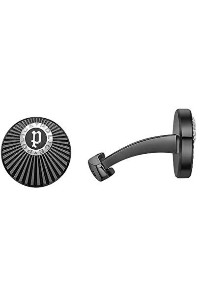 Police Radiant Black Stainless Steel Gents Cufflinks