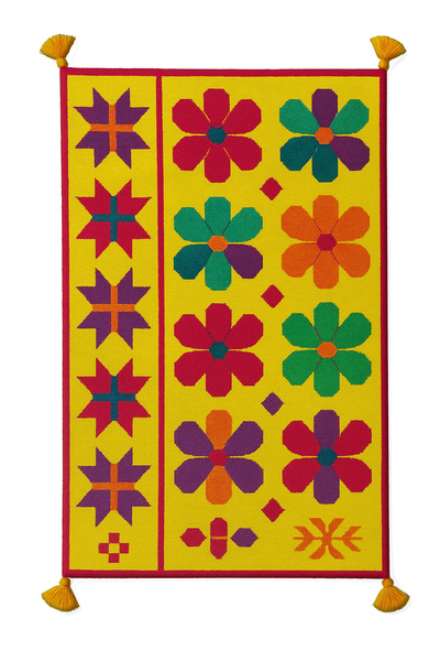 Rugs Modern Halı MOSSO Μοντέρνο Διακοσμητικό Χαλί με Φούντες και Πολύχρωμο Φλ...