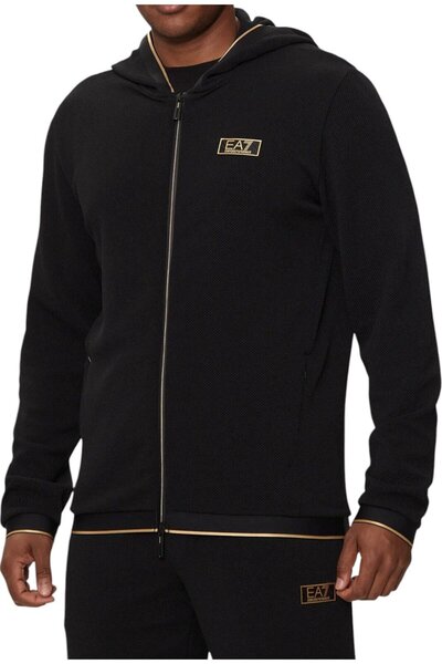 Emporio Armani Φούτερ με κουκούλα Emporio Armani EA7 Gold Label με στάμπα - A...