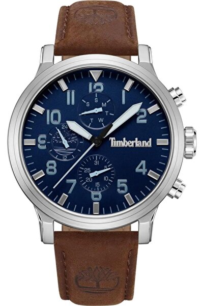 Timberland ساعة كوارتز تناظرية للرجال بحزام جلدي