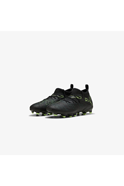 Puma Future 8 Match Fg-Ag Kids Black Turf Soccer Shoes