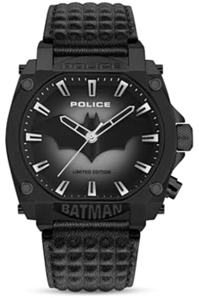 Police ساعة فوريفر باتمان إصدار محدود من الجلد الأصلي