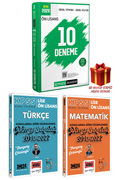 Pegem Akademi Yayıncılık 2026 Pegem Ön Lisans Deneme Sınavı+Ön Lisans Türkne ...