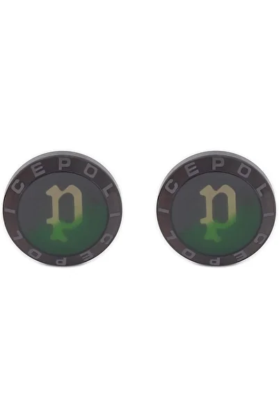 Police - Unroll Cufflink For Men Gun With Green-Yellow Laser Lens