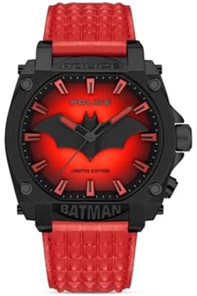 Police Limited Edition Forever Batman Stainless Steel Case & Genuine Leather ...