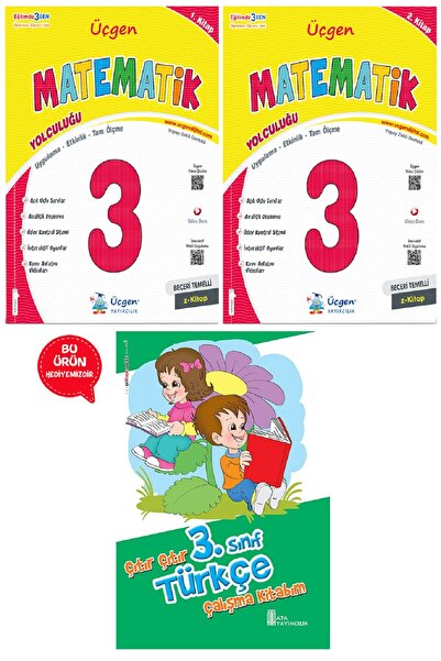 Üçgen Yayıncılık 3.Sınıf Beceri Temelli MATEMATİK Yolculuğu 1. Kitap ve 2. Ki...