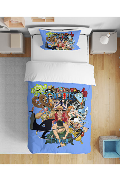 Home طقم غطاء لحاف للأطفال من قطعة واحدة بتصميم أنمي ثلاثي الأبعاد مطبوع رقميًا بدون ملاءة سرير للأولاد الصغار