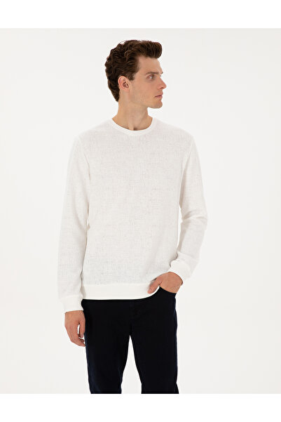 Pierre Cardin Φούτερ Ecru Regular Fit 50313944-VR019