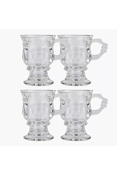 Home Centre Al Saif Zad 4-Piece Glass Cup Set