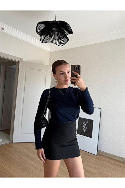 BAŞARAN Μπλουζάκι μπλε ναυτικό βασικό