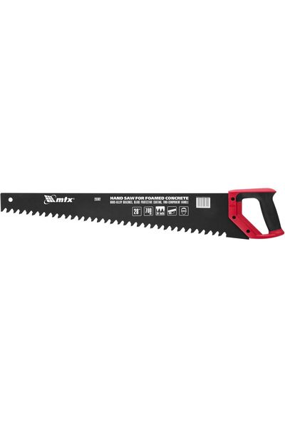 mtx Hard Alloy Soldering on Teeth Coating Hacksaw with 2-Component Handle for Foam Concrete (700mm)