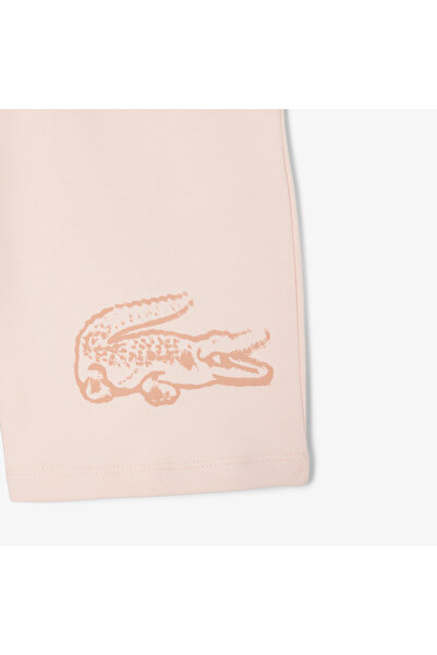 Lacoste Erkek Çocuk Baskılı Açık Pembe Şort