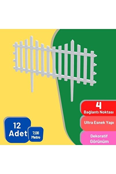 Armarks 1 Adet 59 CM Plastik Bahçe Çiti, Plastik Dekoratif Bahçe Çiti, 59 cm ...