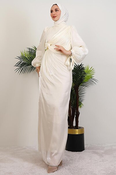 giz astore Umay Tesettür Abiye Bej