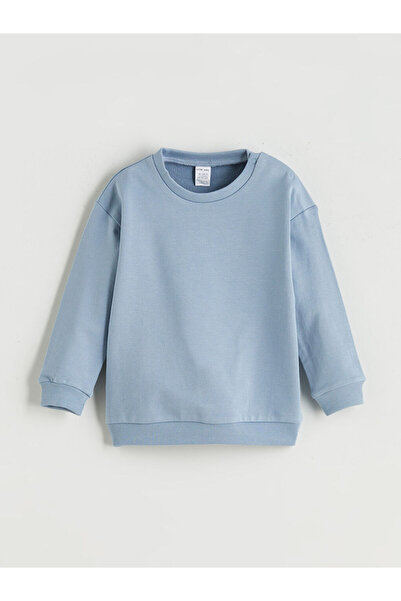 LC Waikiki Bisiklet Yaka Erkek Bebek Sweatshirt 3'lü