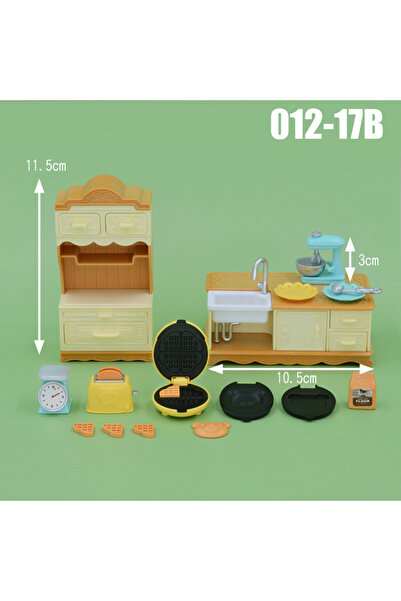 Choice11 012-17B Dollhouse Furniture Kitchen Play Set Miniature Refrigerator ...