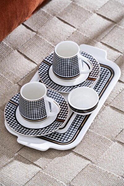 ACAR RENZO 2 KİŞİLİK TEPSİLİ TÜRK KAHVESİ FİNCANI