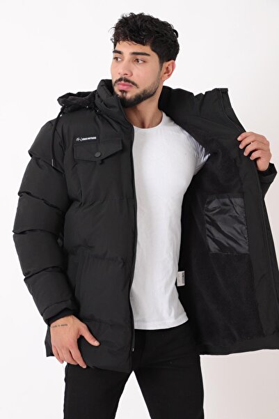 Stilkombin Μακρύ παλτό με επένδυση από γούνα στο μέσο του στήθους PLDP 2957_50456