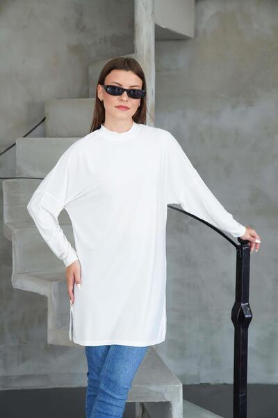 penyebizden Modest Wear Extra Long Tunic - Cream