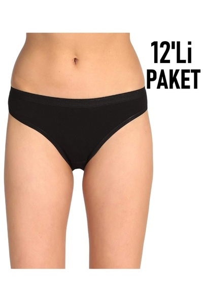 Özten Pack of 12 Luxury Lycra Non-Marking Bikini Panties Ozt12202