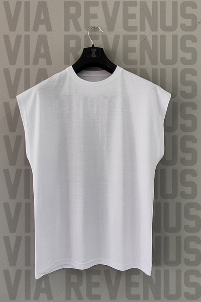 Vordevia Mma Back Printed Zero Sleeve Crew Neck Sports Tshirt