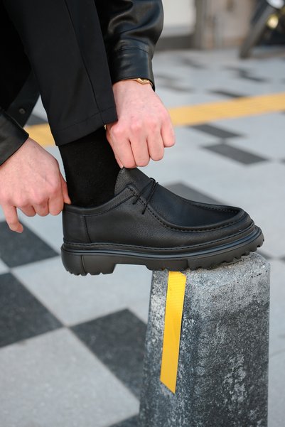 TEET MN2404 - CST Castle Erkek Ayakkabı SIYAH