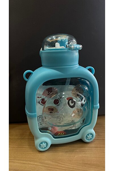 BLACK Cute Bear Look Water Bottle Flask
