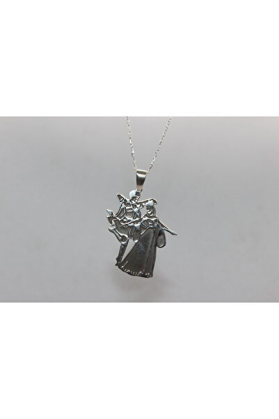 BLUEVELL JEWELRY 925 Ayar Gümüş Çerkes Figürlü Kolye