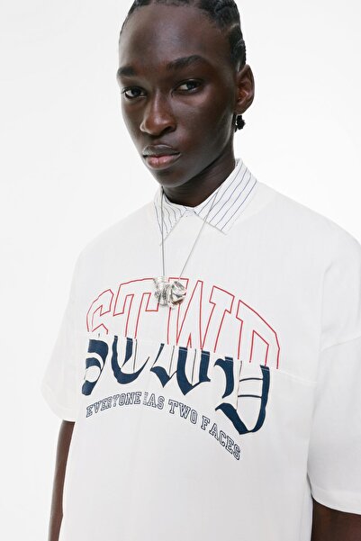 Pull & Bear STWD grafik baskılı t-shirt