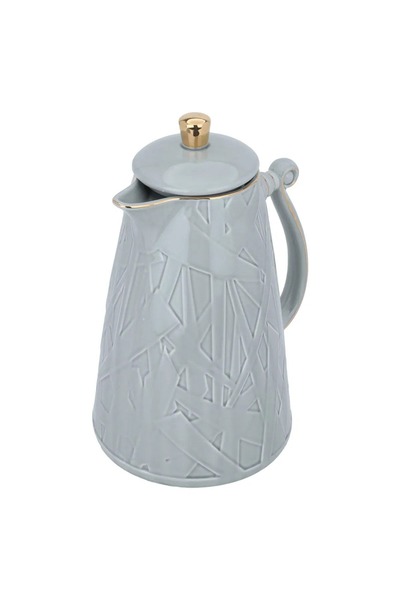 rexa porcelain thermos, 1 liter - gray