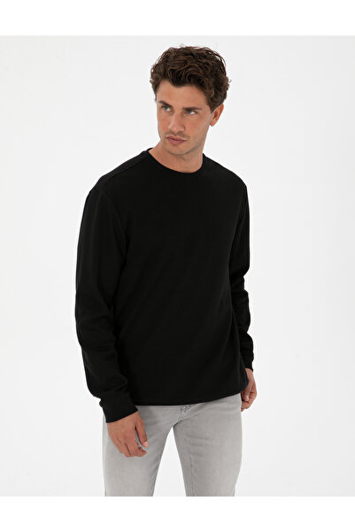 Pierre Cardin Siyah Regular Fit Sweatshirt 50313944-VR046
