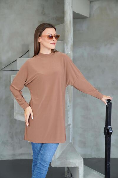 penyebizden Εξαιρετικά μακρύ τουνίκ Hijab - Κανέλα