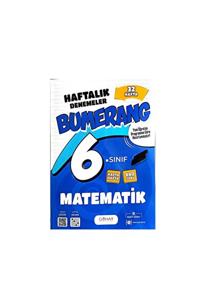 Günay Yayınları GÜNAY YAYINLARI 6.SINIF BUMERANG MATEMATİK HAFTALIK DENEME-YE...