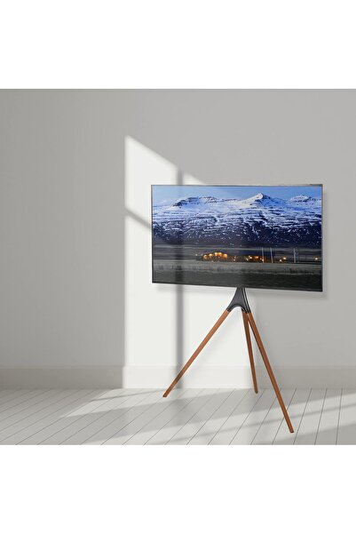 RADIOTRONICS SKY-TOUCH 45"-65" Tripod TV Stand, Modern Easel TV Stand, Height Adjustable Swivel TV Floor Stand