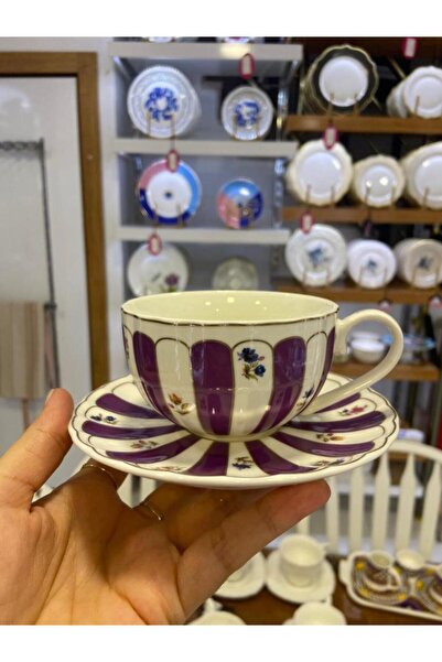 ACAR MARLOWE MOR TEK KİŞİLİK ÇAY FİNCANI