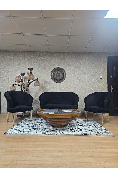 ZAFİR TEDDY Takım Gold Kaplama Telli Ayak Çay Seti Koltuk - Berjer , Balkon, ...