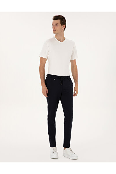 Pierre Cardin Lacivert Slim Fit Klasik Jogger Pantolon 50317618-VR033