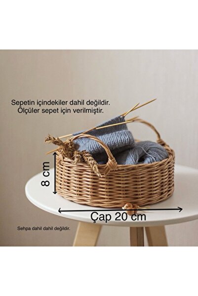 MİESSA Pletena korpa, ukrasna mala korpa, ukrasna kuhinjska korpa, pleteni or...