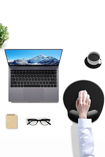 LENOVO Mouse Kablosuz GY50R91293, Metal Laptop Standı, Bilek Destekli Mousepad