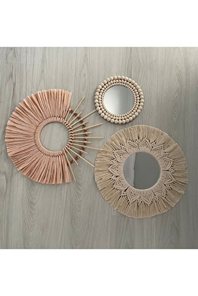 BOHEM dekoratif set Makrome bambu