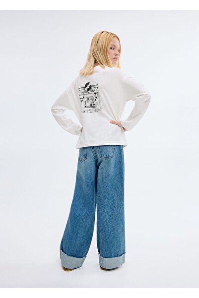 MANGO Kids Desenli pamuklu tişört