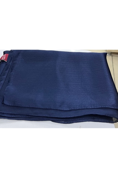 Gül Eşarp 2.50 cm uzun janjan kumaş abiye şal lacivert