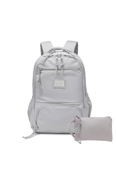 SMART BAGS Рюкзак шкільний з пеналом у подарунок 3196 - світло-сірий