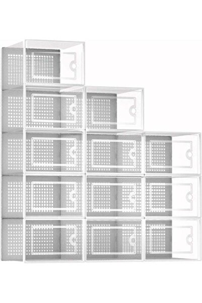 Generic DUNISO 12 Pack Shoe Storage Boxï¼ŒClear Plastic Stackable Sneaker Containers Bins with Lidsï¼Œ Savi