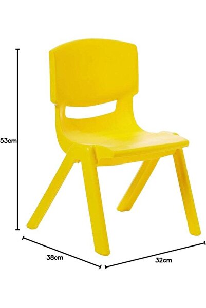 Generic كرسي كوزموبلاست بلاستيك جونيور ديلوكس 38 × 32 × 53 سم - (أصفر) أصفر 3...