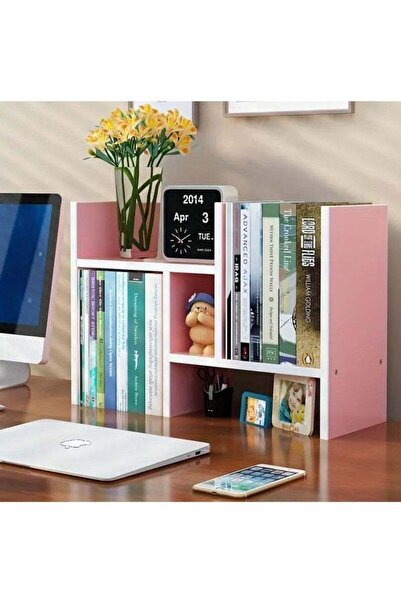 Generic Arabest Wood Adjustable Small Desktop Bookshelf, Expandable Desktop Storage Organizer, Desktop Orga
